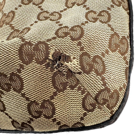 Authentic Gucci GG Shoulder Bag Sherry Line Horsebit Brown - Picture 8 of 9